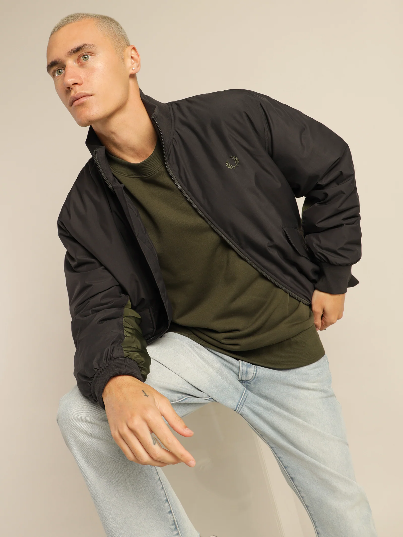 Panelled Bomber Jacket