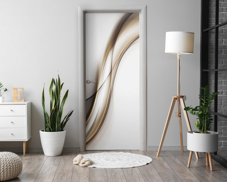 Naklejka na drzwi Abstrakcyjne fale 75x205 cm Fototapeta