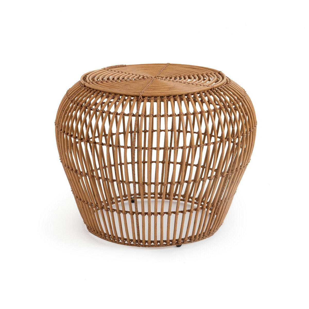Table basse de jardin résine tressée ø60 cm, Kafi