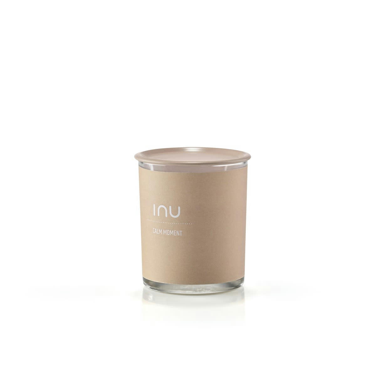 INU - Bougie parfum�e dur�e m�che 22h  en cire naturelle cappuccino