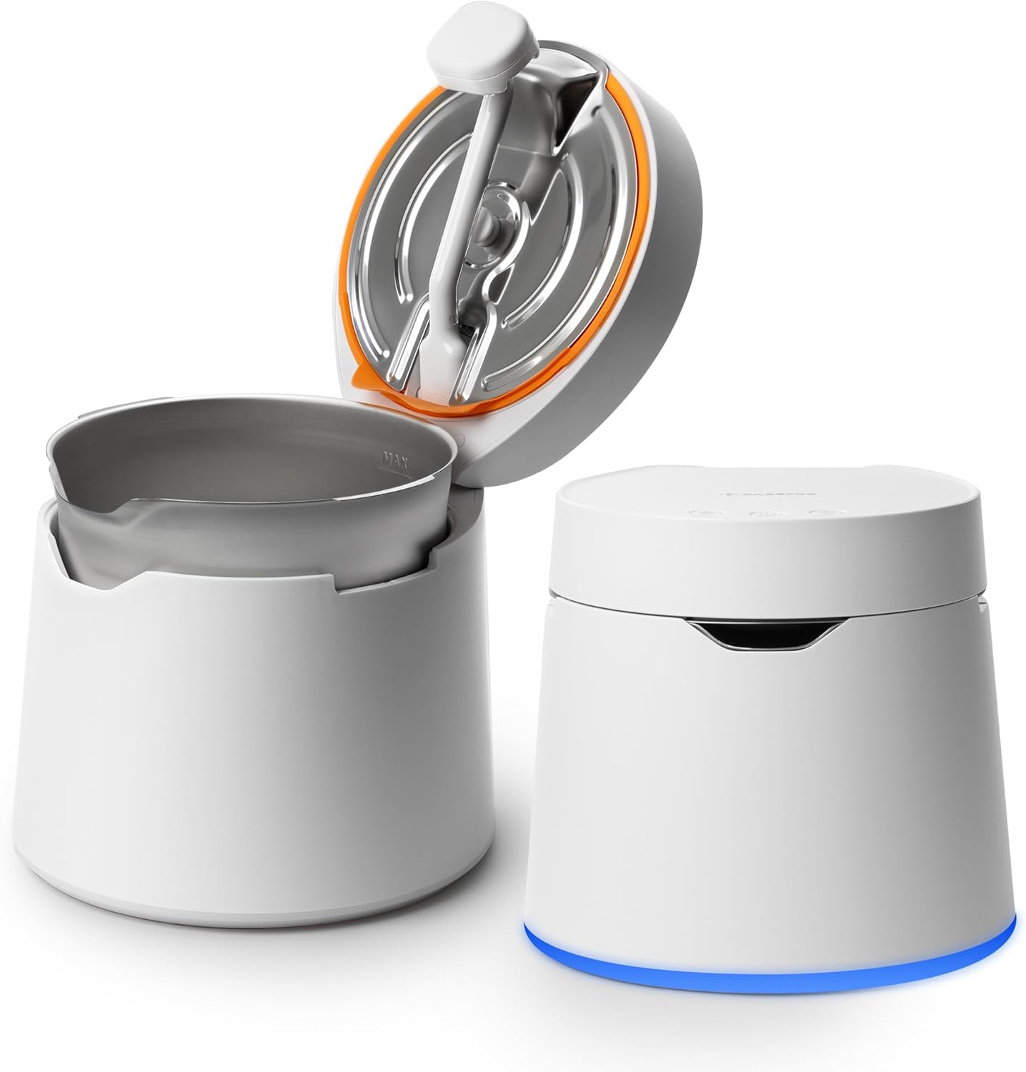 Carepod One Plus Stainless Steel Humidifier for Large Room with Mood Light, Quiet & Safe for Baby, Only 3 Washable Parts, Easy to Clean Ultrasonic Cool Mist Humidifiers for Bedroom for 30Hrs (1Gal/4L)