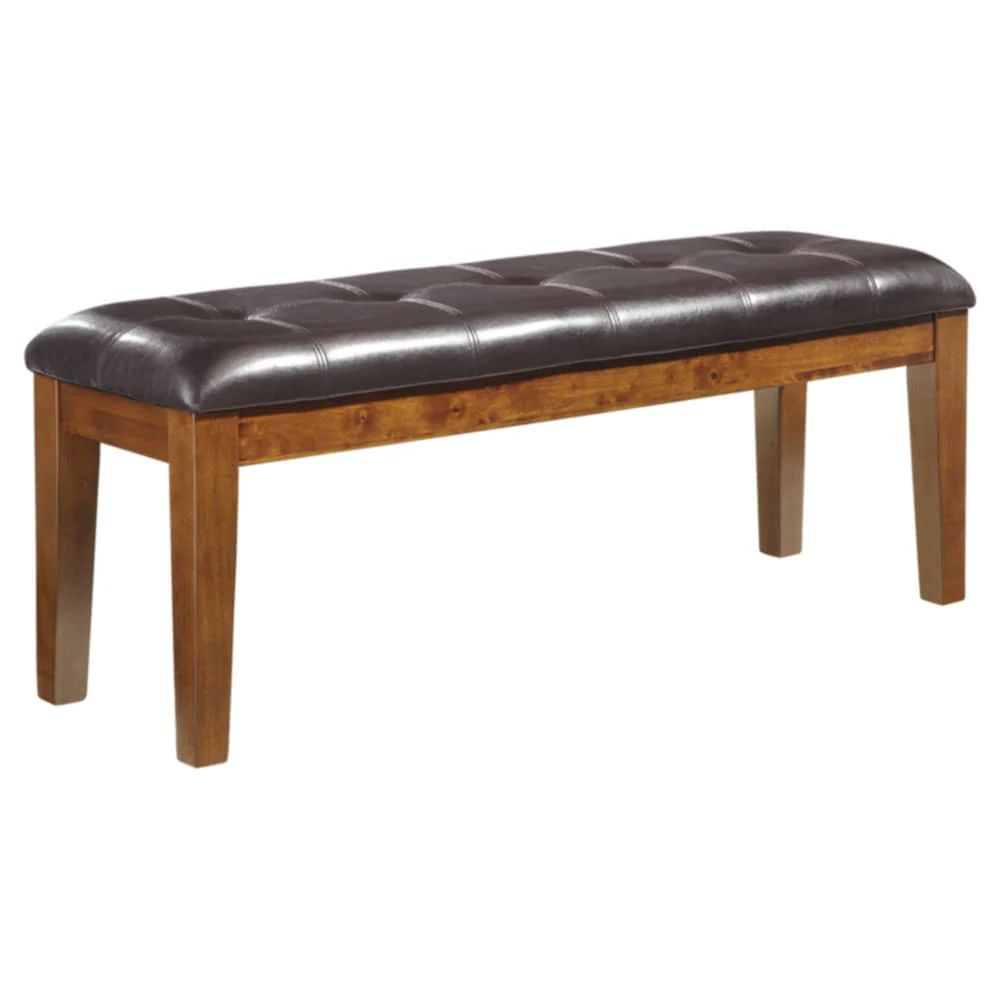 Signature Design by Ashley Ralene Brown Leatherette Dining Bench - 49.75 W x 16.25 D x 18.5 H