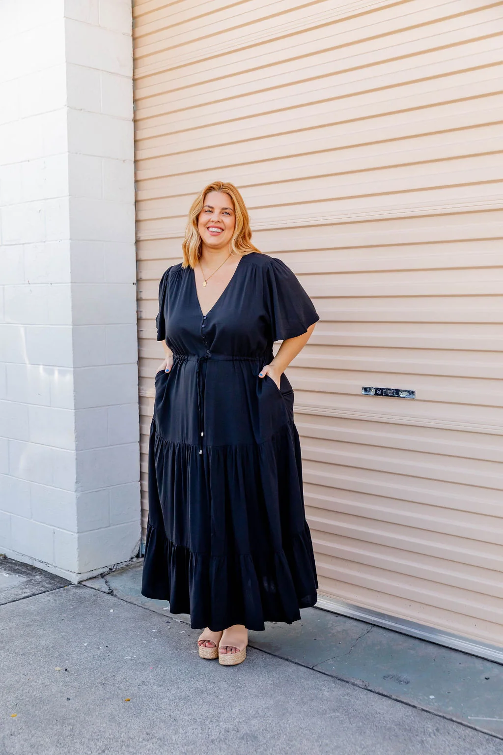 Bonnie Maxi Dress in Black