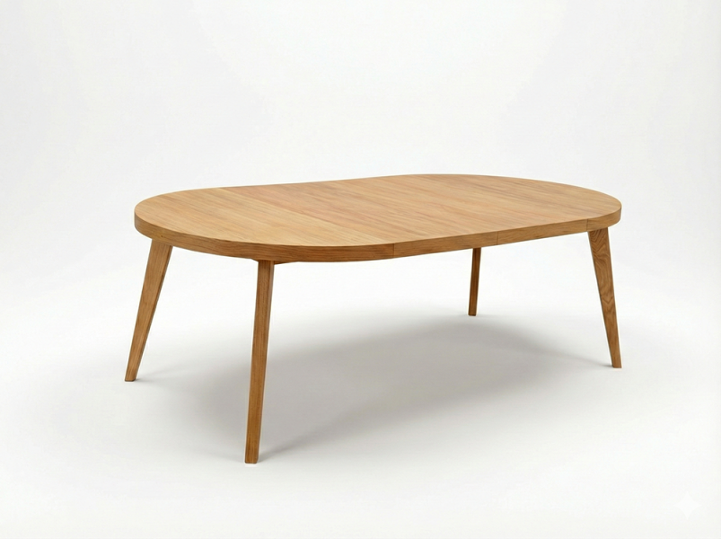 Stół Okrągły Fornirowany 120/220cm