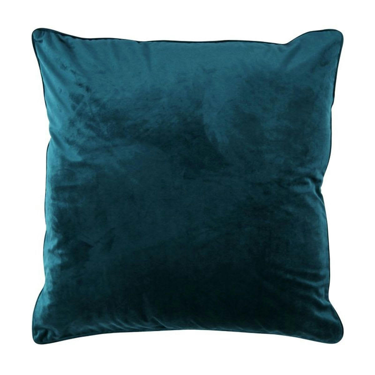 VELOURS - Coussin en velours bleu intense 70x70