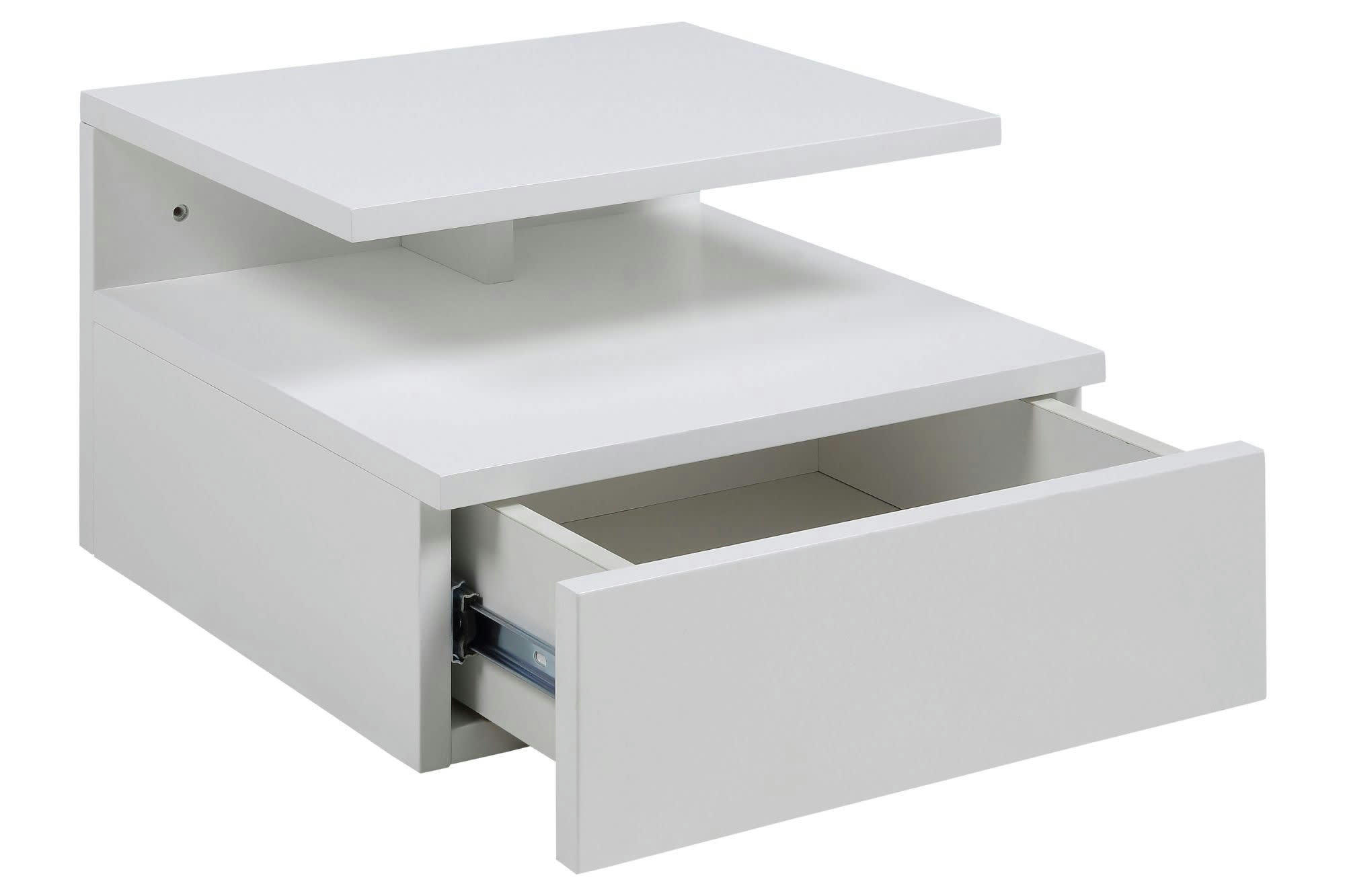 ASLAN - Chevet suspendu en bois 1 tiroir 1 niche