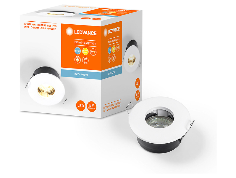 Oczko Spotlight LED aluminiowe 8,5 cm białe