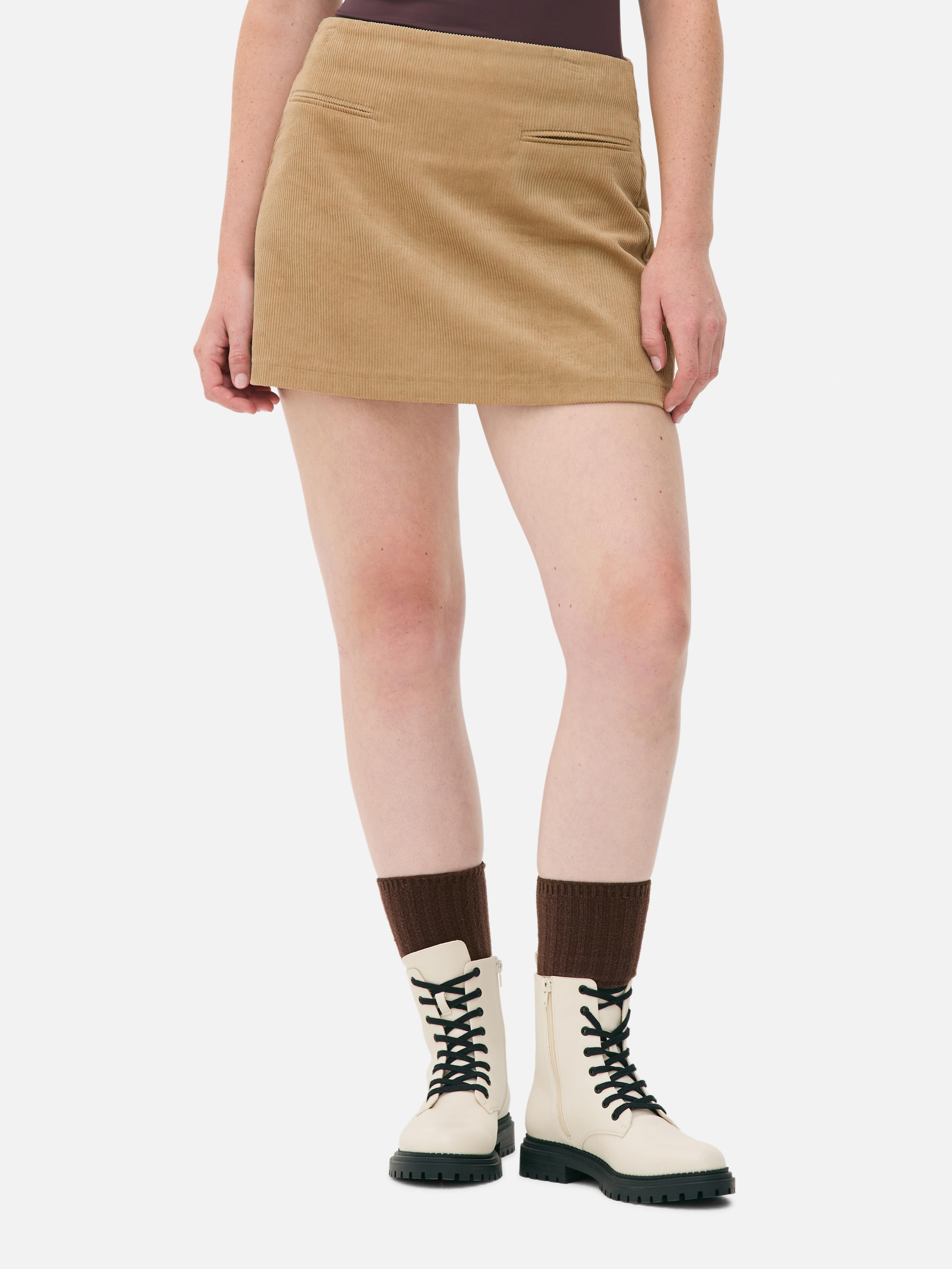 Cotton Cord Mini Skirt