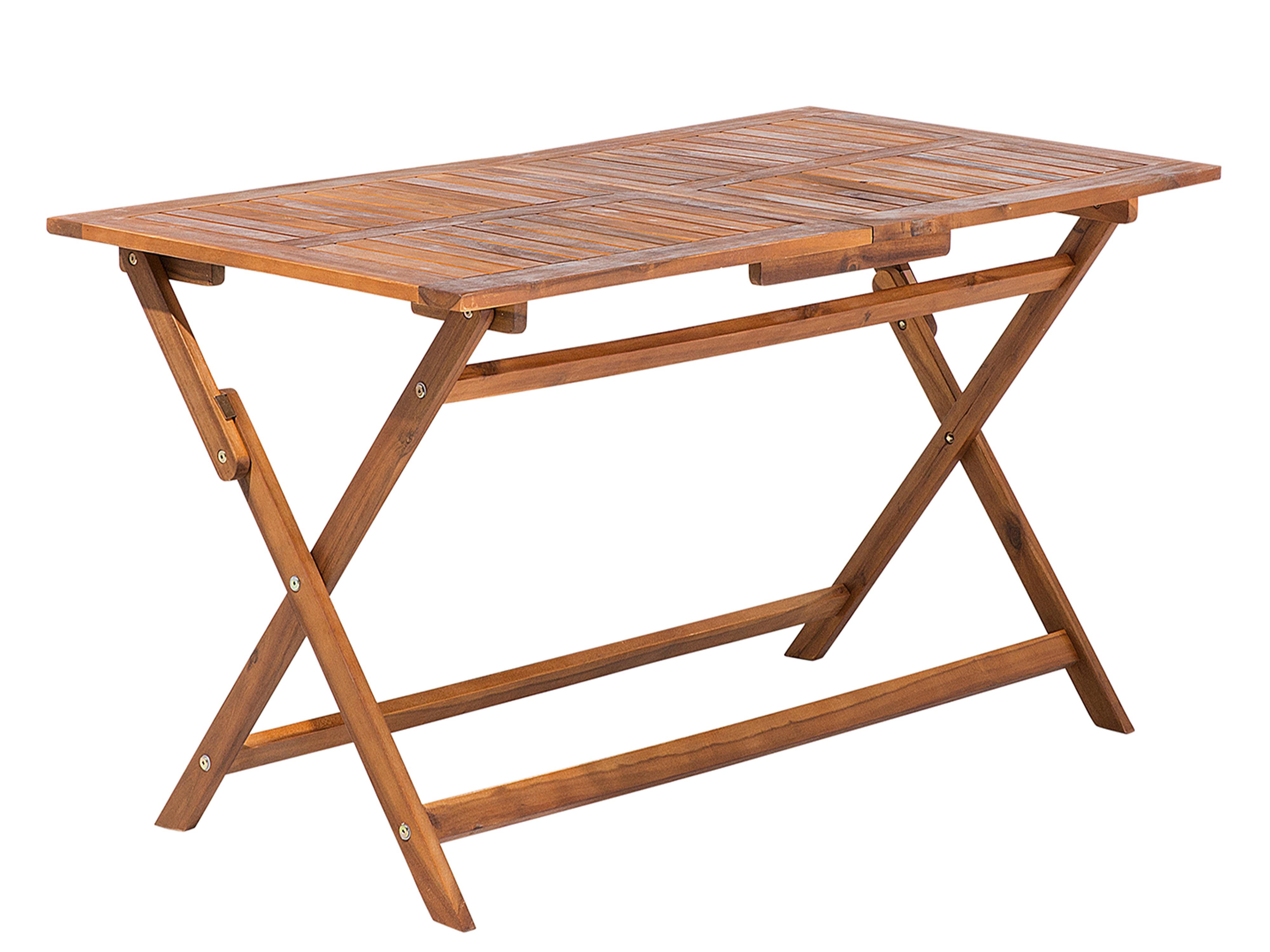Garden Dining Set 6 Seater CENTO with Cushions Acacia Wood Brown