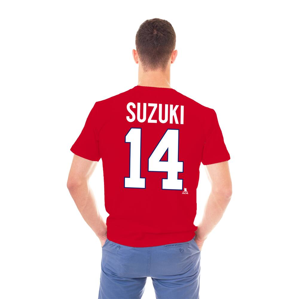 NHL Montreal Canadiens Name and Number Adult Tee, Suzuki