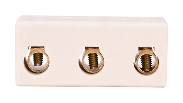 Borne stéatite tripolaire 6 à 16mm² - Zenitech