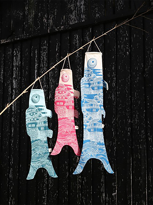 Koinobori oshiro bleu m - malmo bleu
