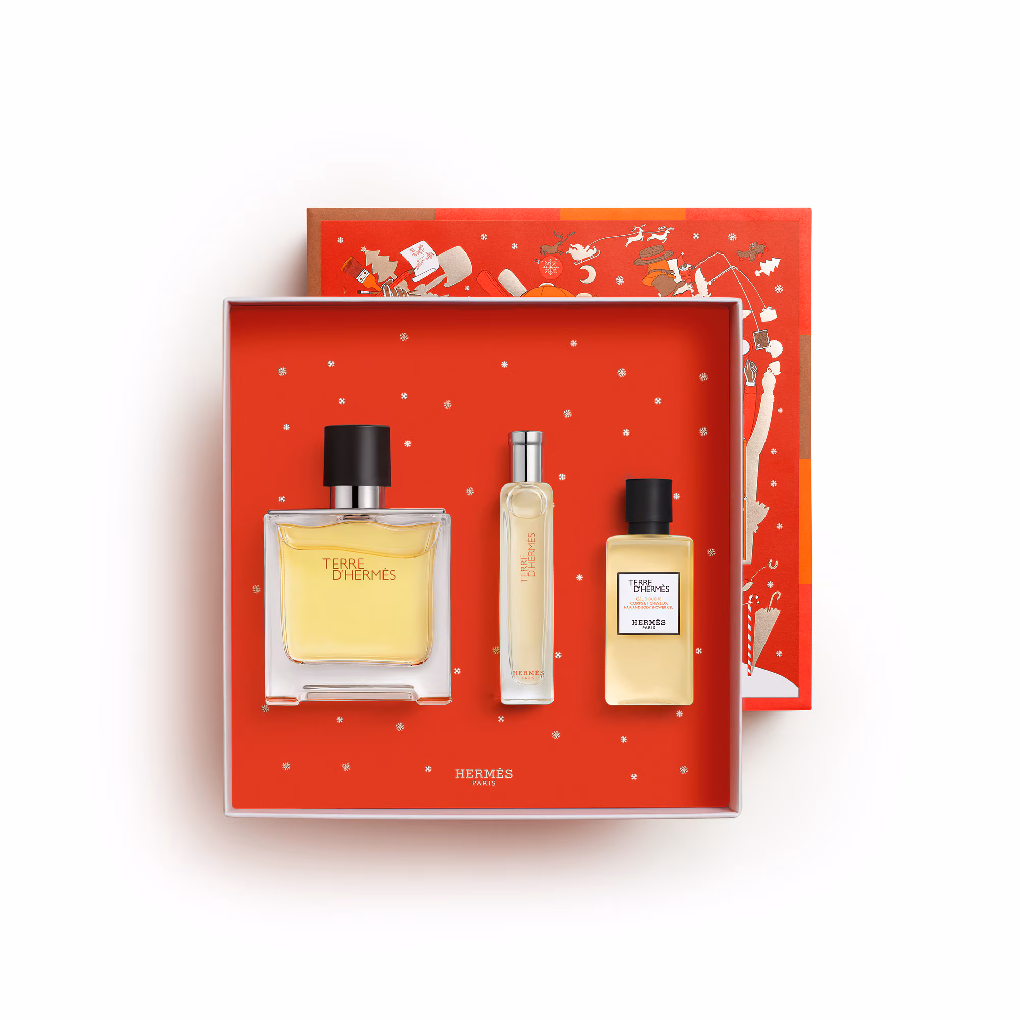 TERRE D'HERMÈSCoffret - parfum + format voyage + gel douche pour le corps et les cheveux