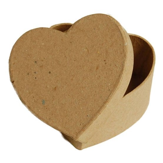 Mini Mache Heart Shaped Box