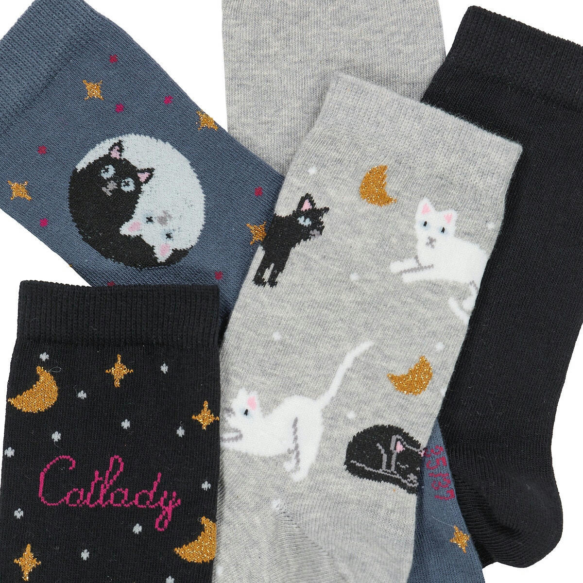 Lot de 3 mi-chaussettes imprimé