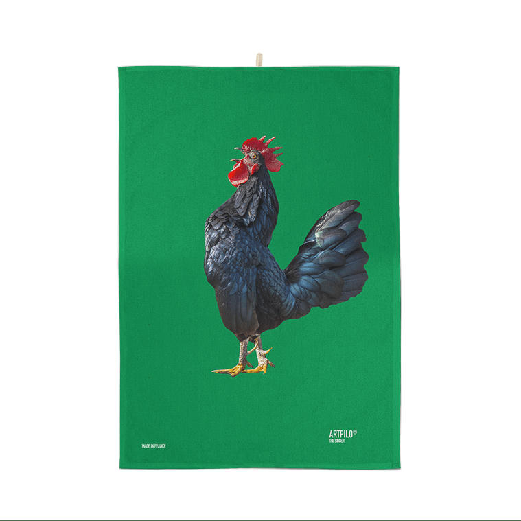 - Torchon cuisine coq vert