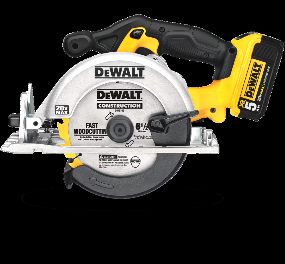 DEWALT DCS391P1 20V MAX Cordless Circular Saw Kit with E-Brake, 6-1/2-in