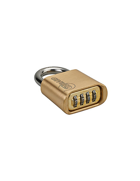 Cadenas à combinaison Tanker 2, laiton, 4 chiffres, intérieur, anse inox, 50mm - THIRARD