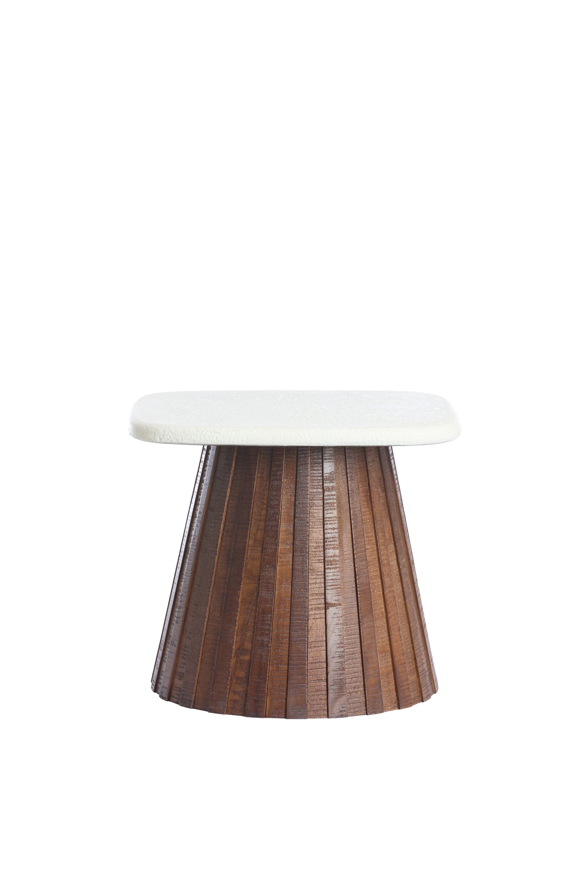 Light & Living bijzettafel OKATO - Ø45x40cm - wit