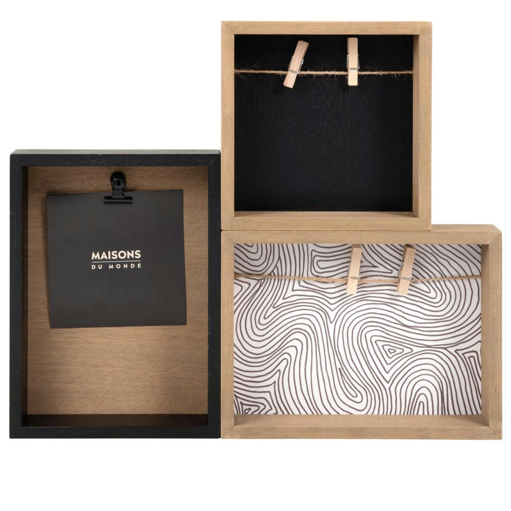 JACK - Pêle-mêle marron et noir 35x30