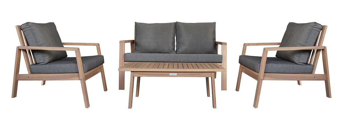 Conjunto de jardim TIWI em madeira acácia