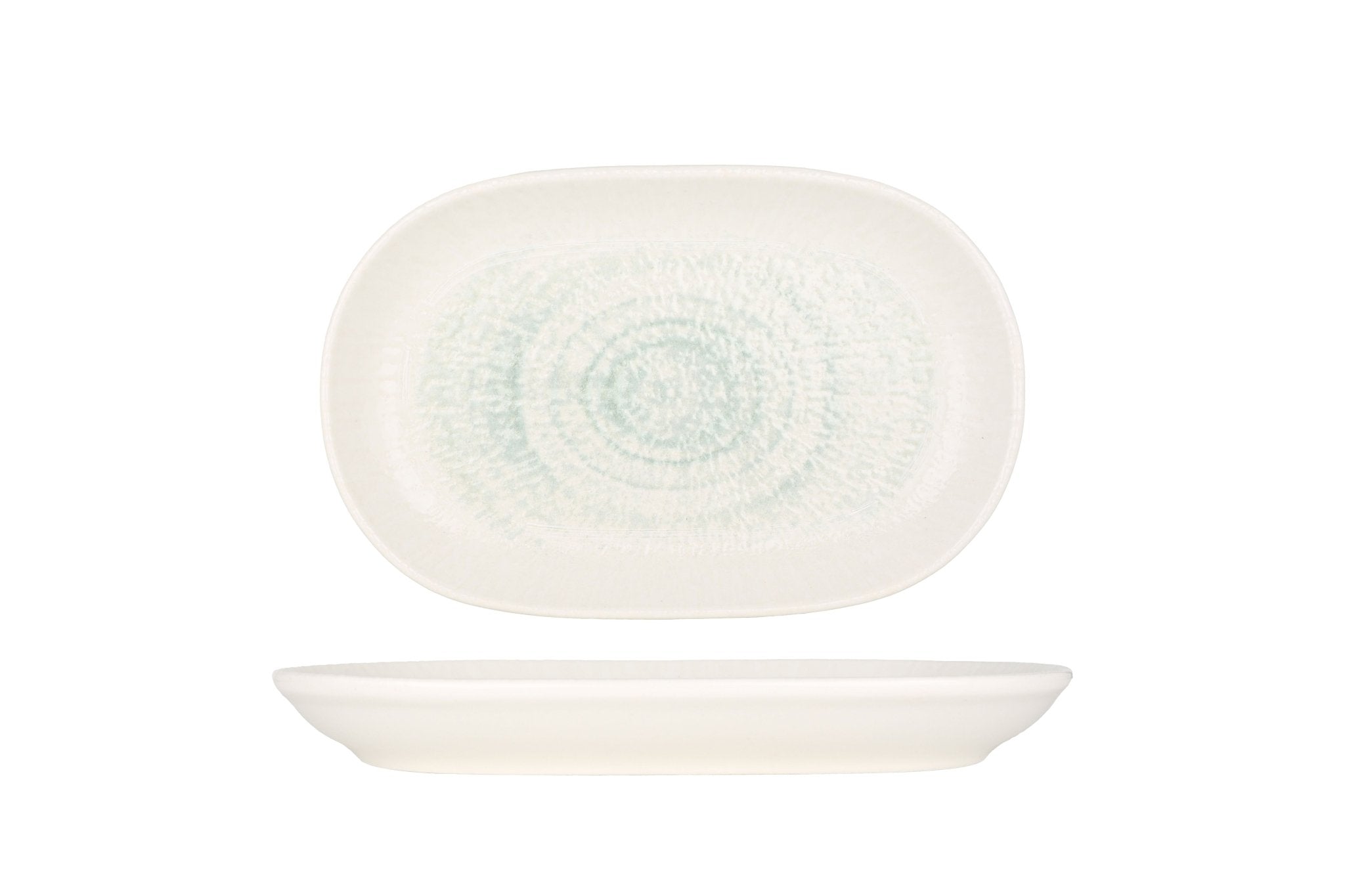 ID Fine Serveerschaal - Glacier - Porselein - 28 cm - set van 2
