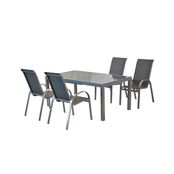 Gartenmöbelset »Amalfi«, 4 Sitzplätze, Aluminium/Textil