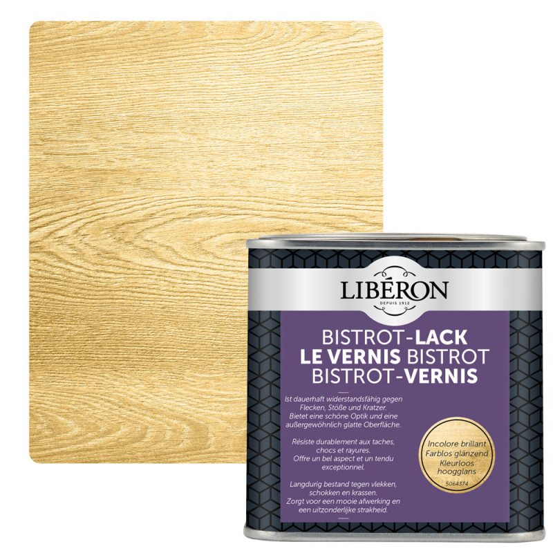Vernis pour meubles Bistrot incolore brillant 0,5 L LIBERON