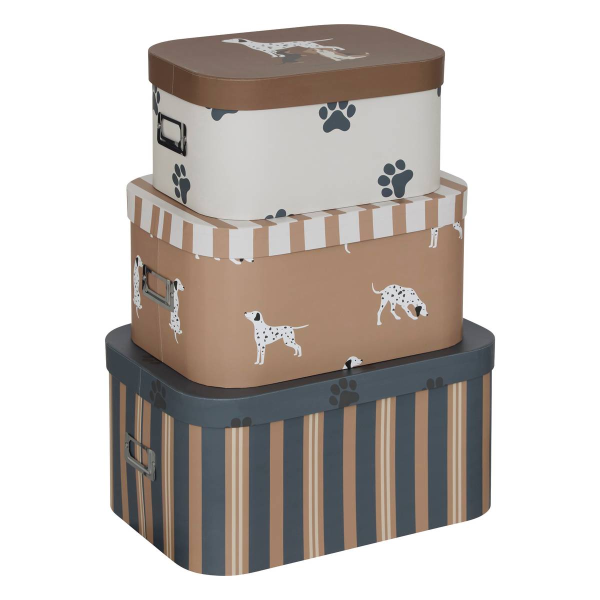 Set of 3 "Scott" boxes 36.8x19 cm