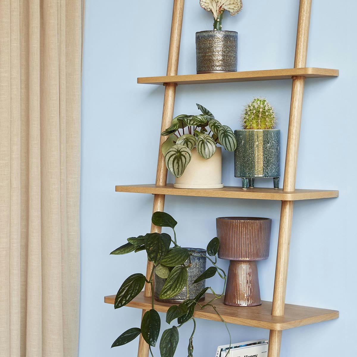 PLINTH - Pot en céramique violet et marron (x2)