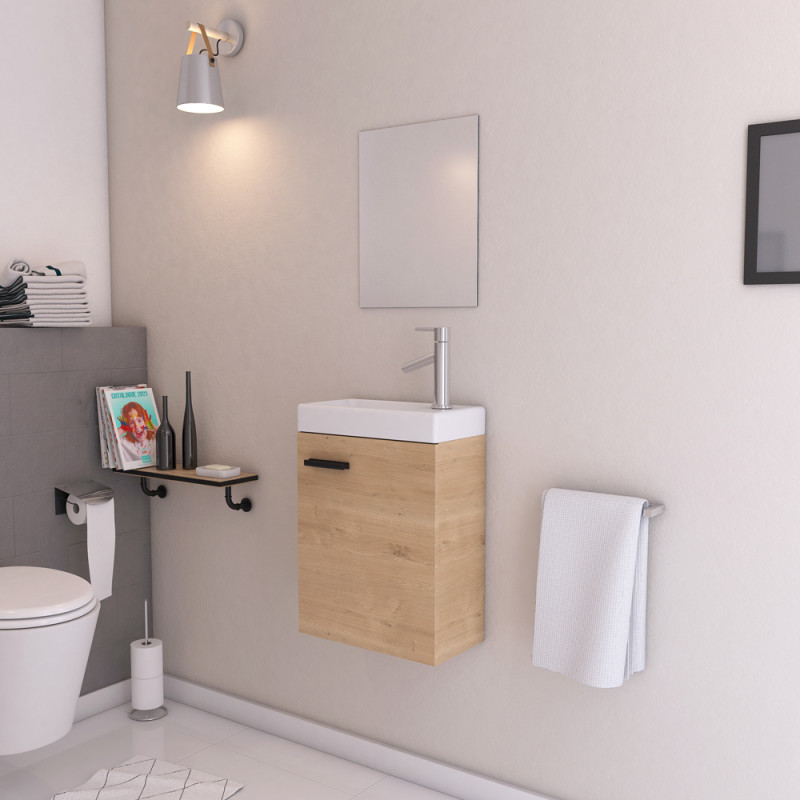 Meuble lave-mains Sweet bois 41 x 50 x 22 cm AURLANE