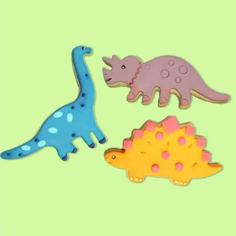 Ausstecher 3er-Set Dinosaurier