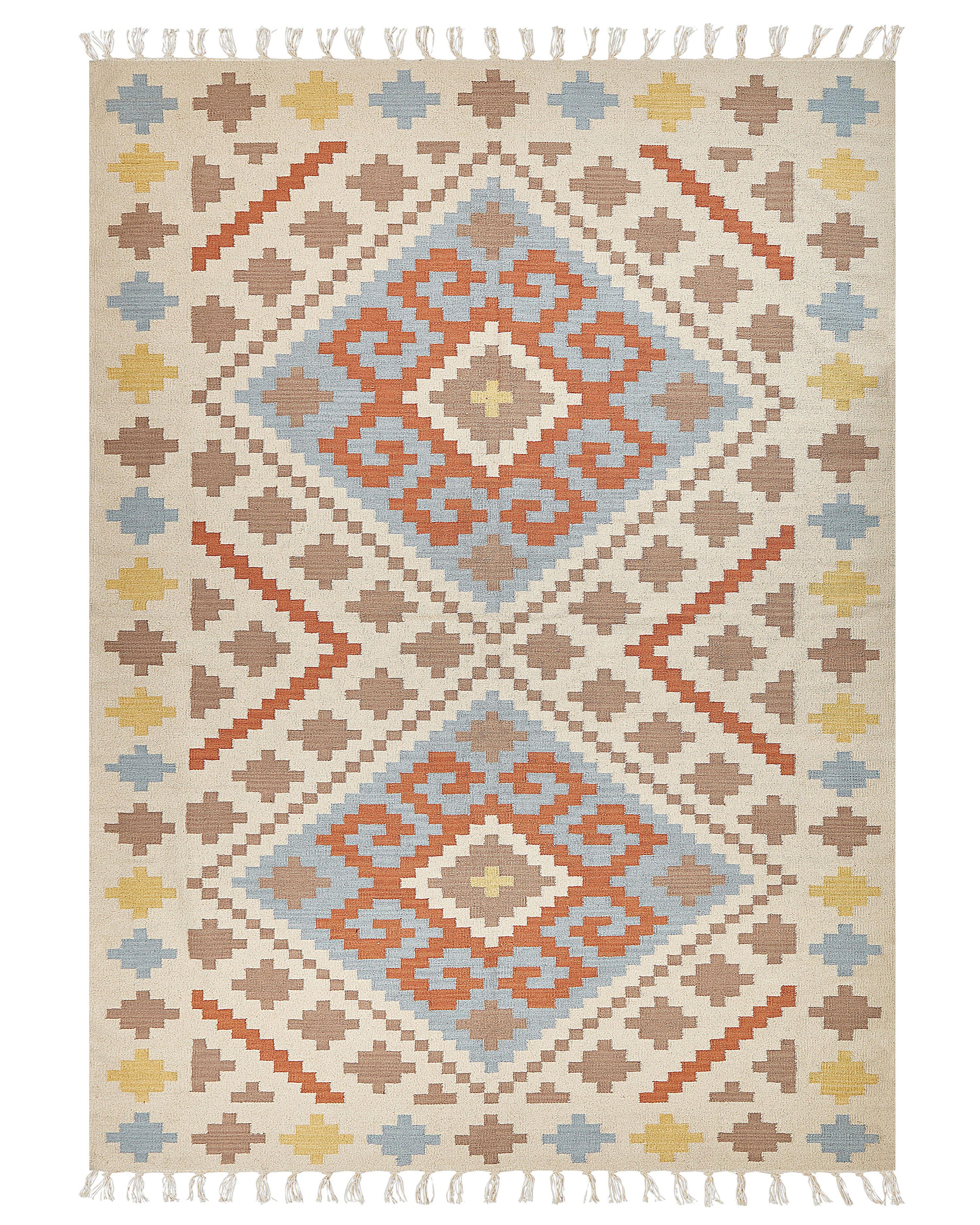 Rug ATAN Multicolour 200 x 300 cm Cotton Kilim
