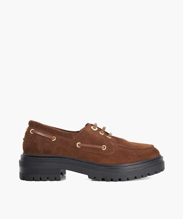 Glazit Brown - Cleated Sole Boat Shoes