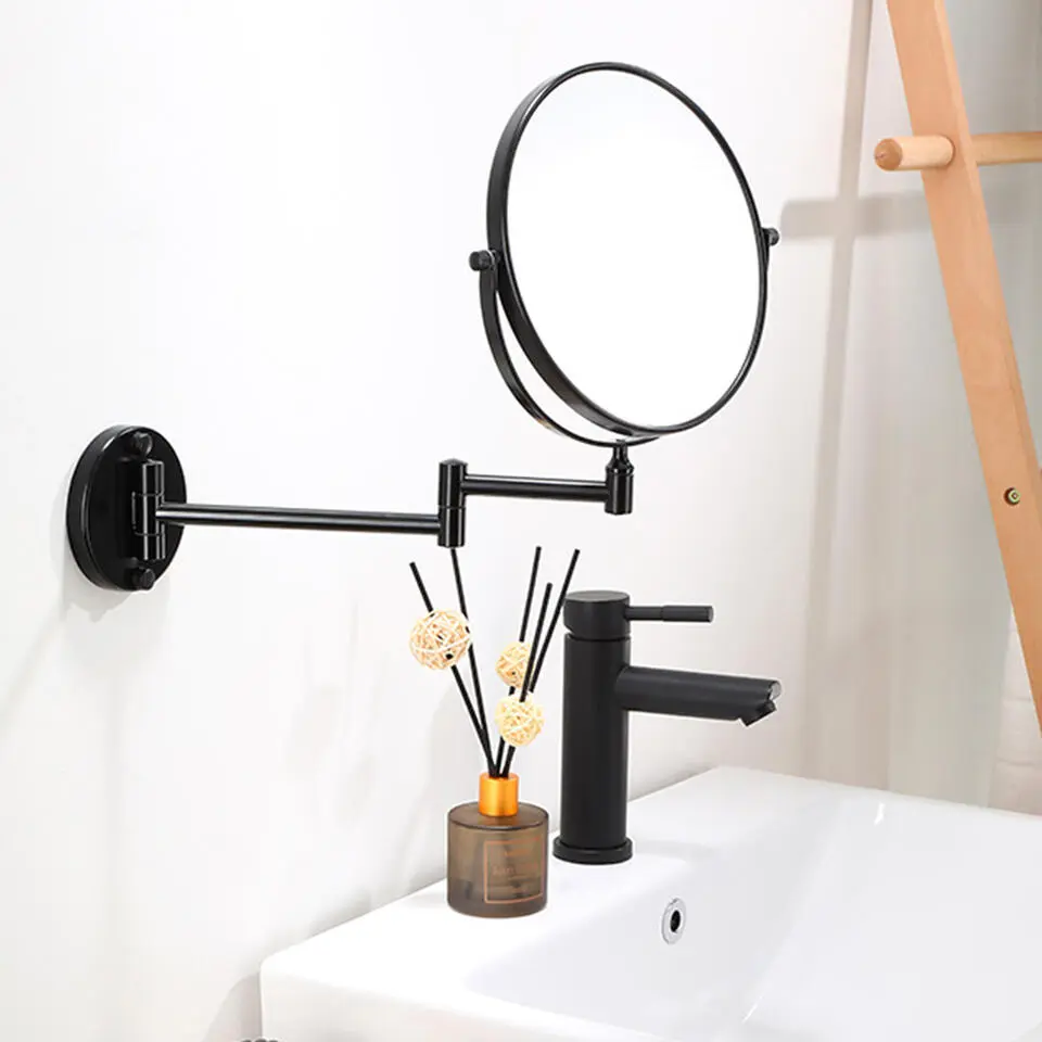 LYVION Make-up en scheerspiegel - RVS - Zwart