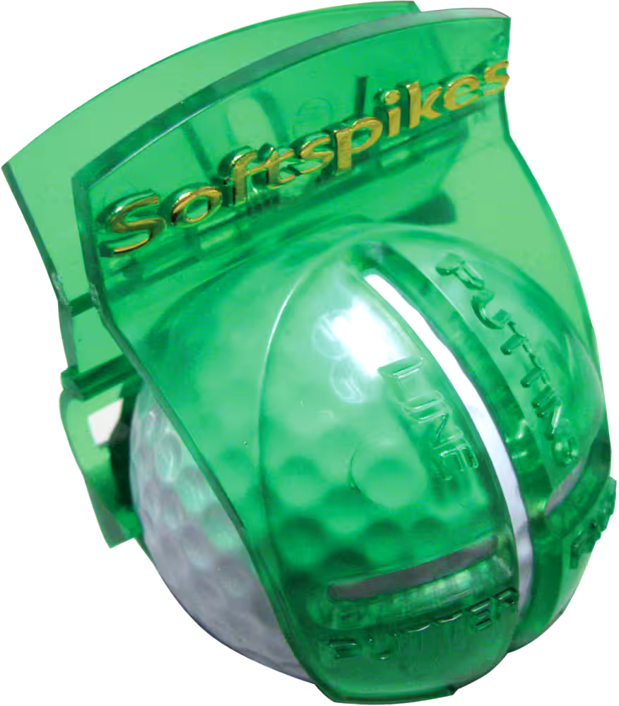 Softspikes Golf Ball Alignment Tool Marks Both Sides of Ball, 2-pk