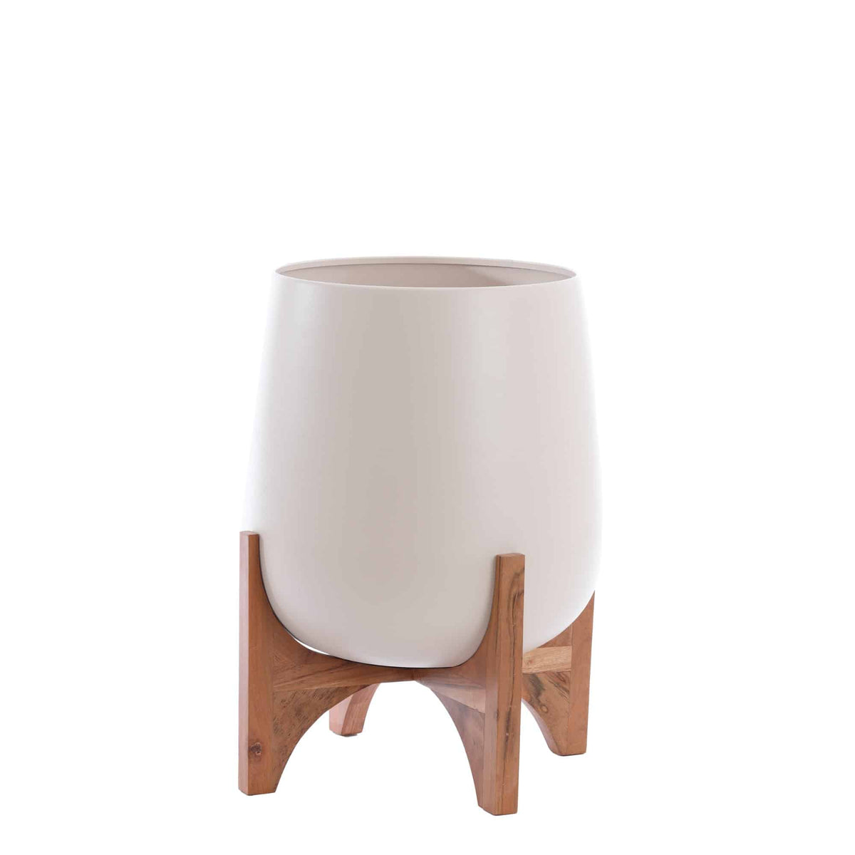 Light & Living bloempot Karuna - wit - Ø44cm