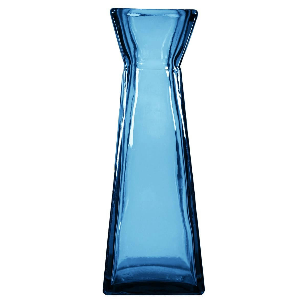 GOTLAND - Vase en verre recyclé  cobalt 45 cm