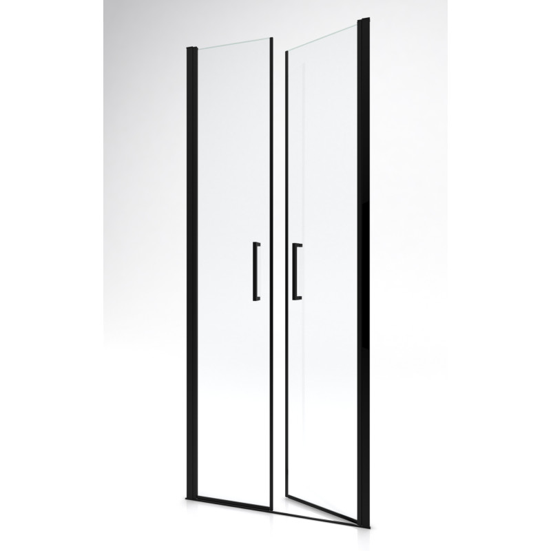 Porte de douche Saloon noir mat 80 x 200 cm AURLANE