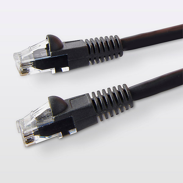 Câble RJ45 Mâle / Mâle Catégorie 5E noir Blyss, 1 m