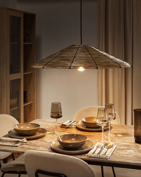 Lampa wisząca sufitowa trawa morska naturalna