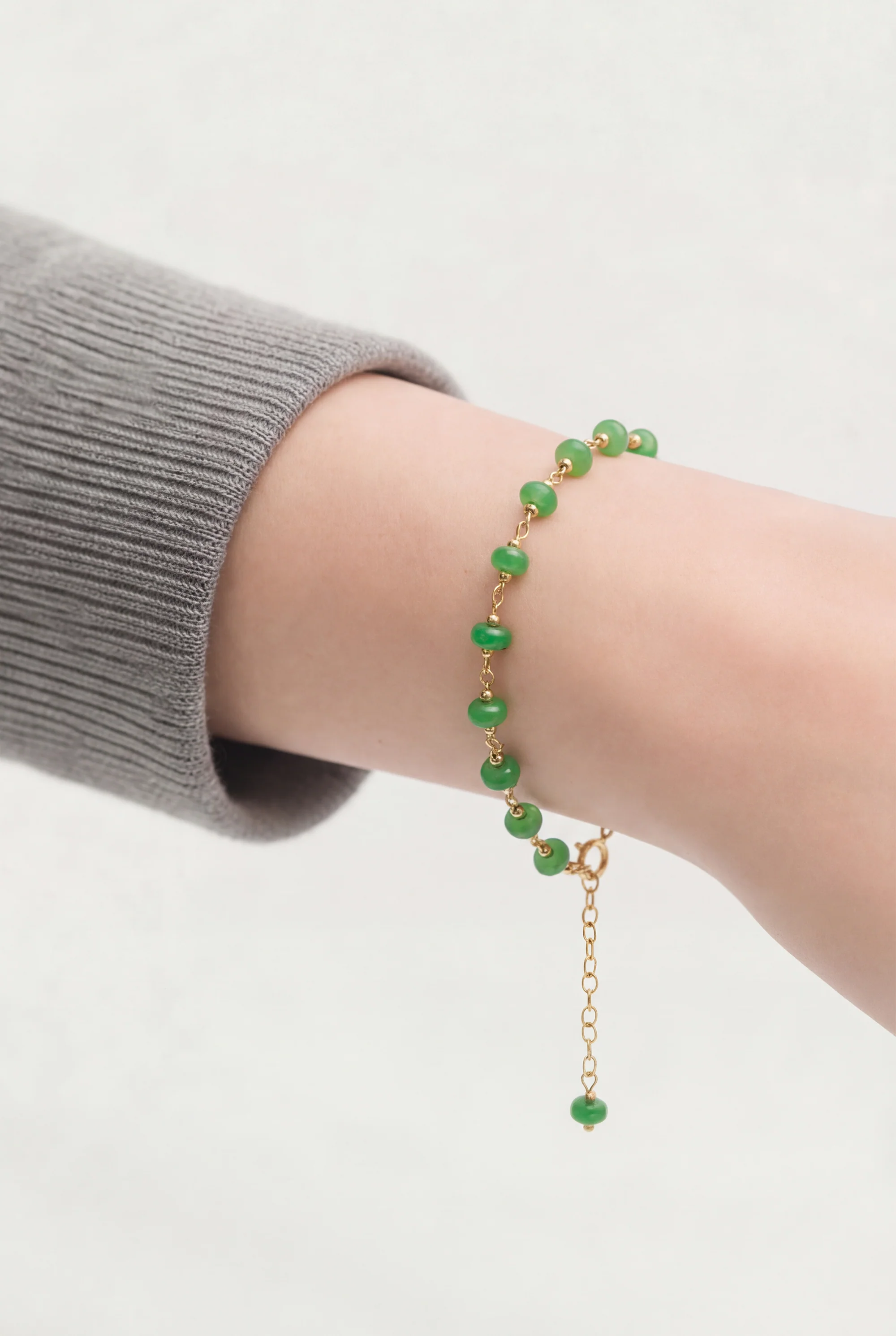 Jillian — Jade Beaded Bracelet