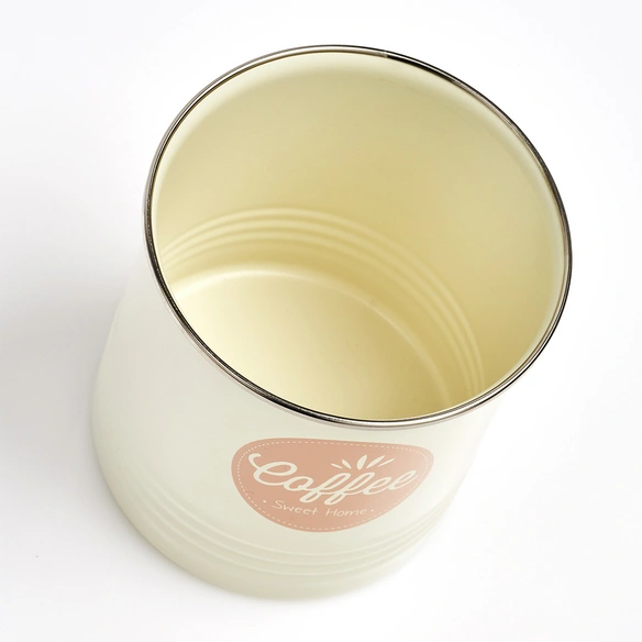 Vorratsdose »Coffee«, creme/rose, Metall