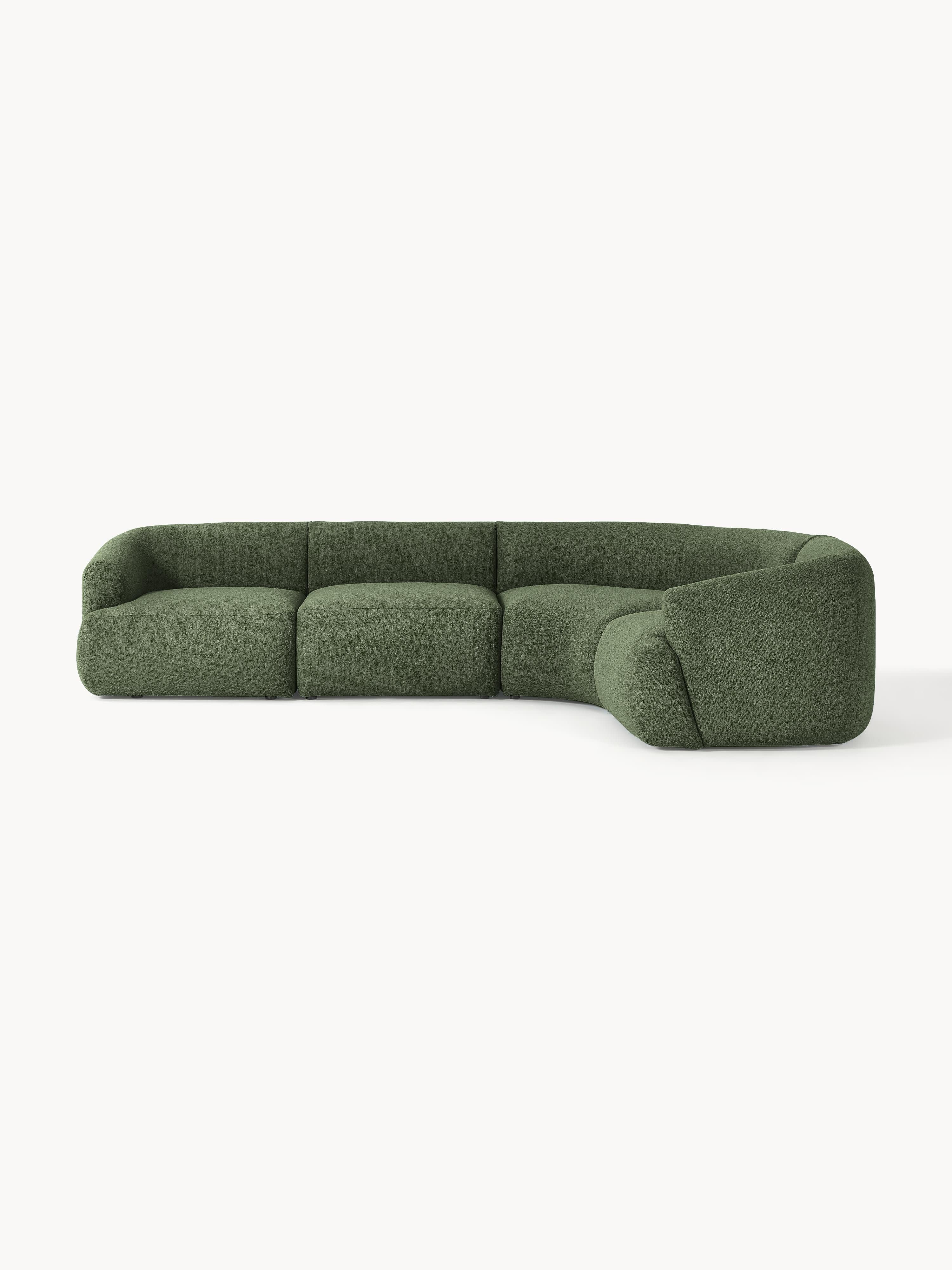 Modulares Bouclé-Ecksofa Sofia (4-Sitzer)