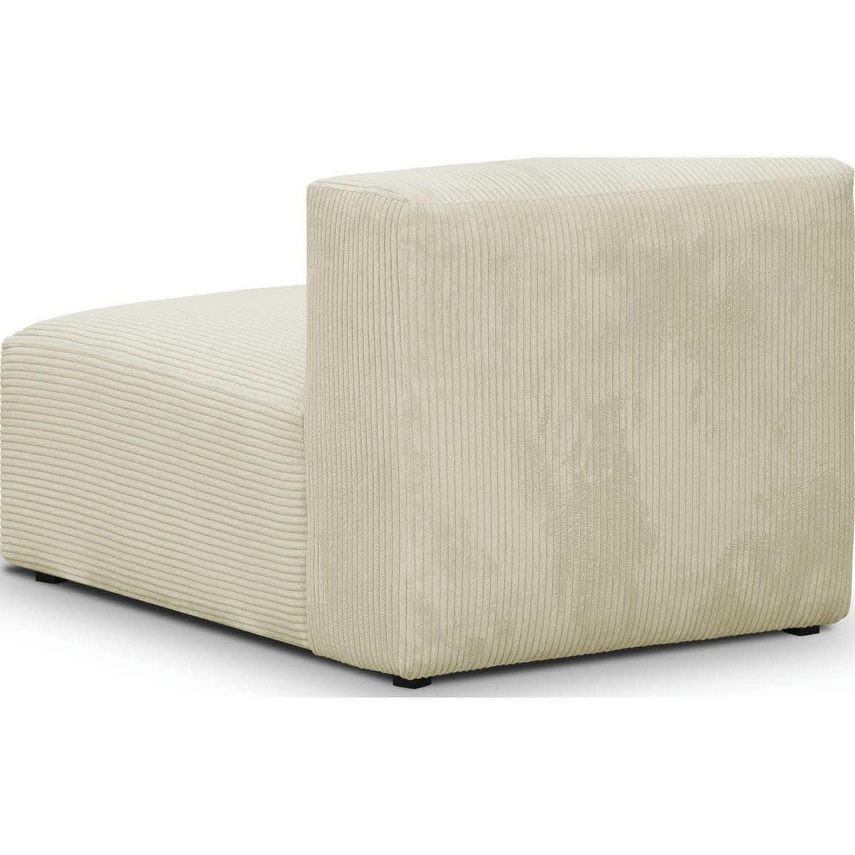 MODULO - Chauffeuse sans accoudoirs modulable en velours côtelé beige