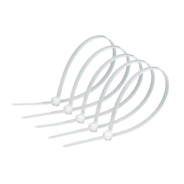 Colliers de serrage colliers de câblage sans halogène 3,6 x 150 mm blancs EDO777789 lot de 100 pcs