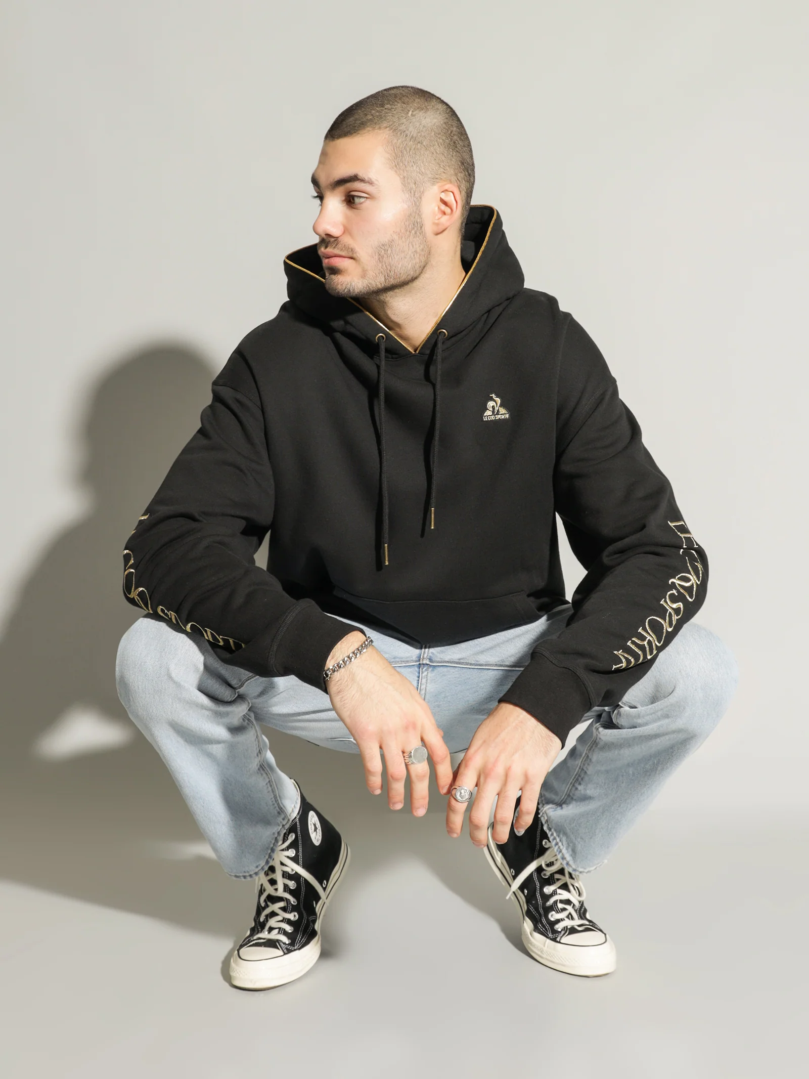 Riche Gold Hooded Sweat
