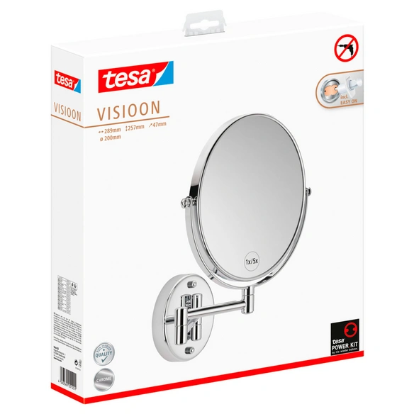 Kosmetikspiegel »Bad Accessoires«, chrom, Doppelgelenkarm