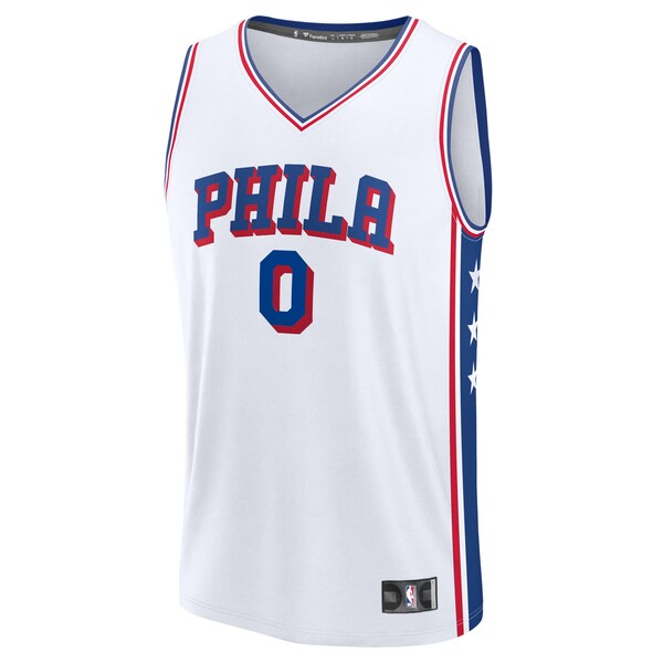 Tyrese Maxey Philadelphia 76ers  Youth Fast Break Replica Player Jersey - Association Edition - White