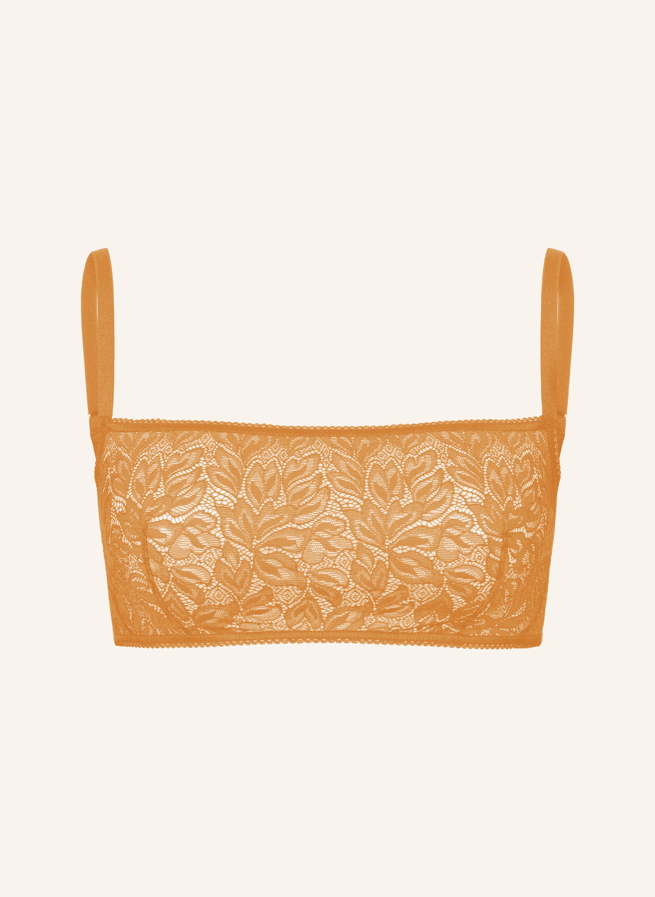 erlich textil Iconic Lace Bandeau Bralette bügellos aus Spitze - verstellbare Träger